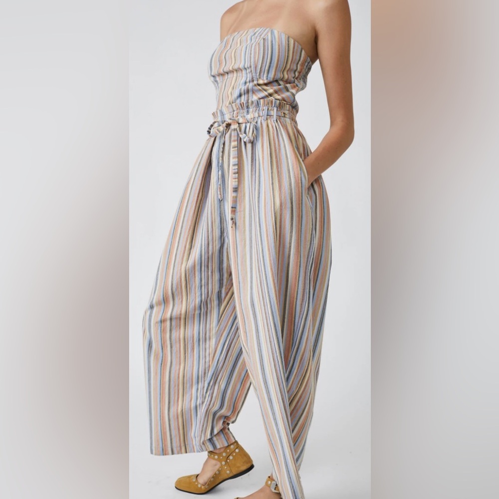New Free People Roaming Shores Jumpsuit Sz S